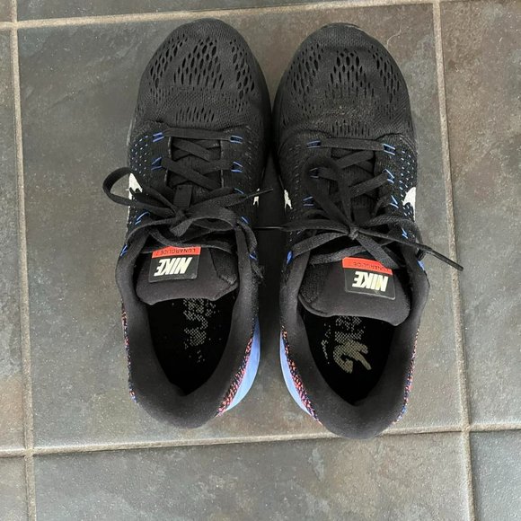 Nike Lunarglide 7 Flyknit Black Purple - Picture 3 of 4